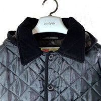 Traditional Weatherwear トラディショナルウェザーウェア WAVERLY HOOD キルティングジャケット ブラック size38 瑞穂店