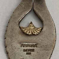 ARIZONA FREEDOM アリゾナフリーダム シルバー K18 アクセサリー ペンダント トップ ネックレス イーグル T-78 シルバー(SV925)×ゴールド(K18) 瑞穂店