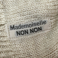 Mademoiselle NON NON マドモアゼルノンノン 麻混 カーディガン D0371KCD004 ベージュ size40 瑞穂店