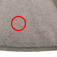 90's NIKE ナイキ モックネック ロングスリーブTシャツ ネック刺繍 グレー USA製 Size L 福生店