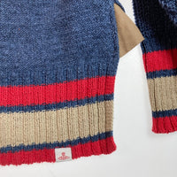VIVIENNE WESTWOOD RED LABEL ヴィヴィアンウェストウッド レッドレーベル Vネック ライン セーター ネイビー size00 瑞穂店