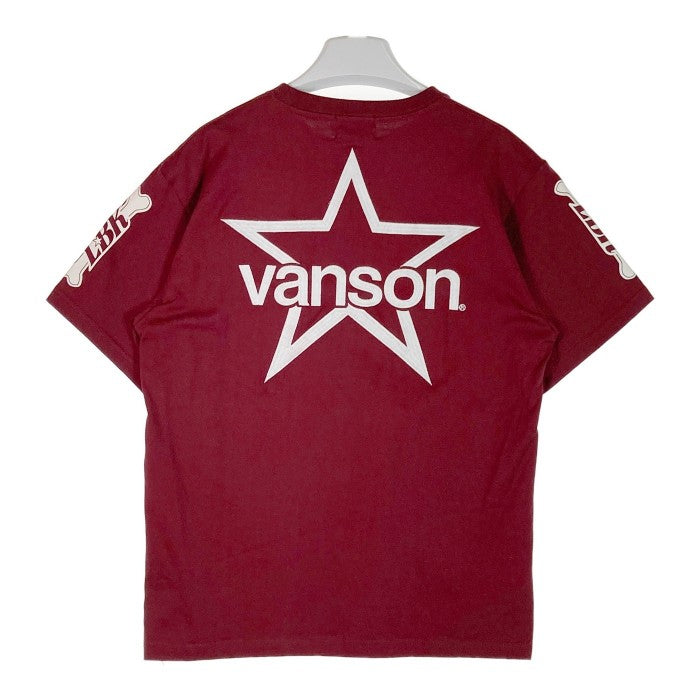 VANSON バンソン ボーン 半袖Tシャツ 臙脂 sizeL 瑞穂店 – GolRag