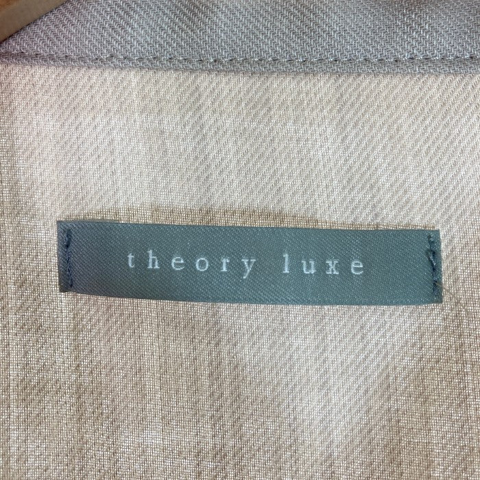theory luxe ベージュ シャツワンピース 新品 38 Theory luxe セオリーリュクス シャツワンピース ベージュ