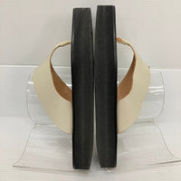 ATP ALL TOMORROW'S PARTIES オールトゥモロウズパーティーズ トングボリュームサンダル オフホワイト×ブラウン size37 24cm 瑞穂店