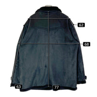 KANSAI JEANS カンサイジーンズ フェイク ムートンコート ブラック size4L 瑞穂店