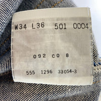 LEVIS リーバイス 501XX 90's 501-0004 デニムパンツ ジーンズ バレンシア工場 555 USA製 インディゴブルー sizeW34瑞穂店