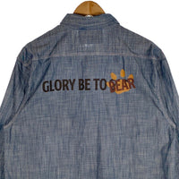 EXAMPLE エグザンプル 22SS BB BEAR CHAMBRAY WORK SHIRT シャンブレーワークシャツ Size XL 福生店