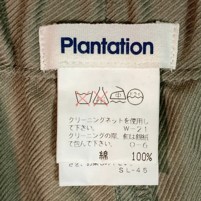 PLANTATION プランテーション バギー ワイドパンツ カーキ sizeM 瑞穂店