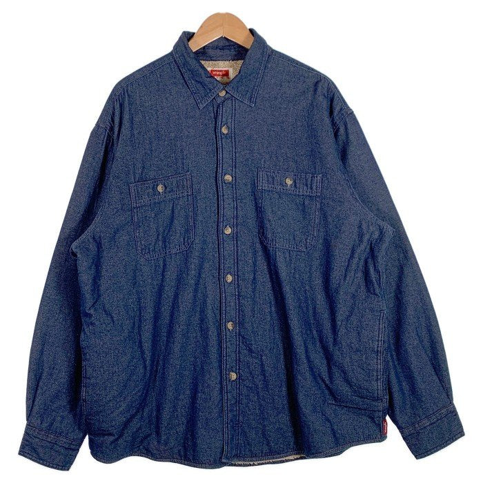 Wrangler ラングラー デニムボアシャツジャケット インディゴ Size XL ...