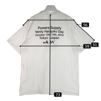 WASTED YOUTH ウェイステッドユース POWERS SUPPLY L/S TEE グラフィックロゴプリント VERDY Tシャツ ホワイト sizeL 瑞穂店