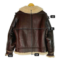 The REAL McCOY'S リアルマッコイ 33H5595 MITIN stinson beach TYPE B-3 ムートン フライト ジャケット ブラウン size38 瑞穂店
