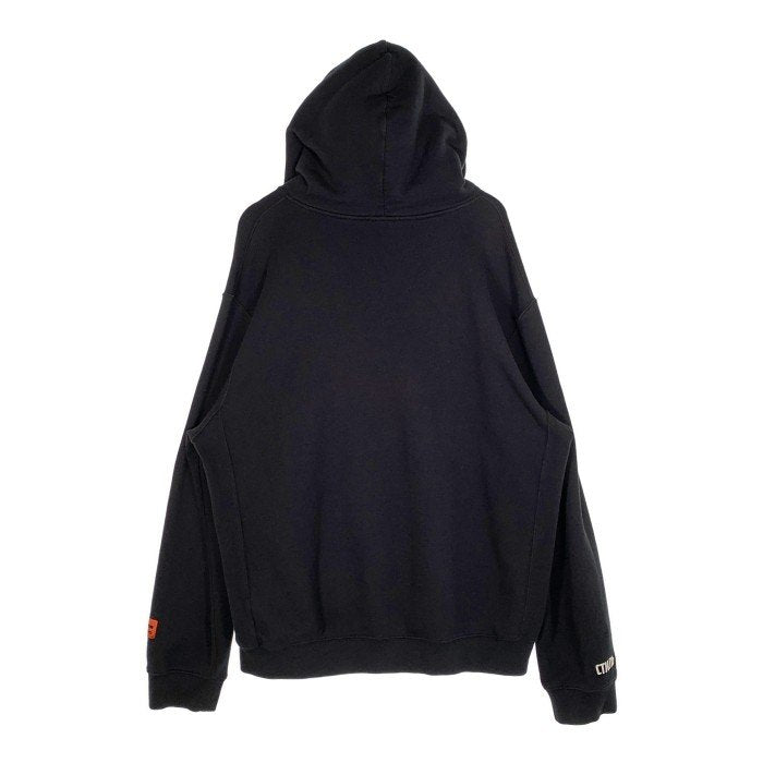 Heron Preston ヘロンプレストン 19AW Hoodir プルオーバー パーカー グラフィックプリント ブラック  HMBB004F19808001 Size L 福生店