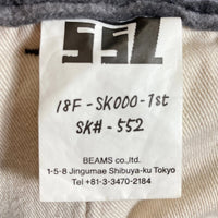 BEAMS SSZ SAMPLE 18AW ビームス エスエスジー コーデュロイバギーパンツ グレー size/W94cm 瑞穂店
