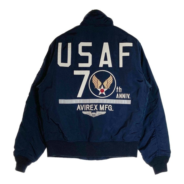 AVIREX アヴィレックス 6172140 U.S.A.F. 70th ANNIVERSARY TYPE MA-1JACKET  アメリカ空軍70周年記念 フライトジャケット ネイビー sizeM 瑞穂店