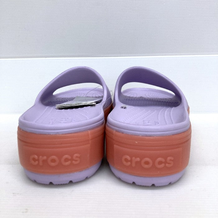 crocs クロックス タグ付き Crocband Platform Slide クロックバンドプラットフォームスライド 205631-5P9  ラベンダー size23cm 瑞穂店