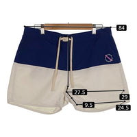 WIND AND SEA ウィンダンシー × SATURDAYS サタデーズ バイカラー ナイロンショーツ ショートパンツ ネイビー ホワイト Size 32 福生店