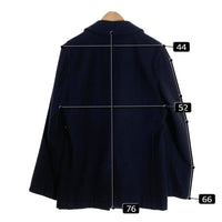 COMME des GARCONS HOMME コムデギャルソンオム Wool Pea Coat メルトンウール ピーコート ブラック HN-C017 Size M 福生店
