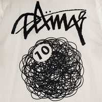DAMA SURFBOARDS ダマサーフボード 10 DAMA SHORT SLEEVE TEE プリントTシャツ ホワイト Size L 福生店