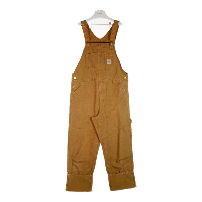 Carhartt カーハート ダックオーバーオール Duck Bib Overalls ダブルニー ブラウン size32 瑞穂店