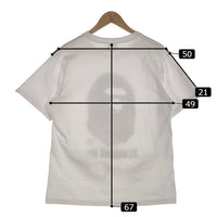 A BATHING APE アベイシングエイプ APE HEAD TEE ヘッド Tシャツ ホワイト カモフラージュ Size L 福生店