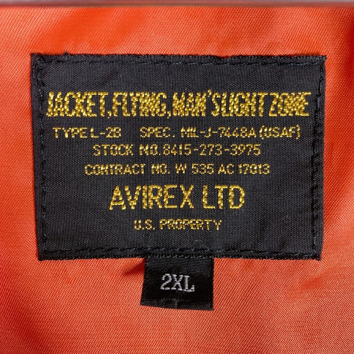 AVIREX アヴィレックス L-2B ワッペン フライトジャケット