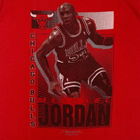 90's MICHAEL JORDAN マイケルジョーダン フォトプリント Tシャツ 1991STARTER ONEITA レッド Size L 福生店