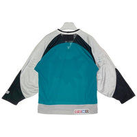US古着 CCM NHL SAN JOSE SHARKS サンノゼシャークス ゲームシャツ ホッケーシャツ カナダ製 グリーン sizeS 瑞穂店