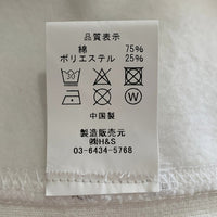 HIDE AND SEEK ハイドアンドシーク 23SS BORN FREE SWEAT SHIRT 刺繡 クルーネックスウェットトレーナー ホワイト HC-010623 Size XL 福生店