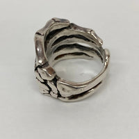 CRAZY PIG DESIGNS Bone Hand Ring クレイジーピッグ ボーンハンド リング スカル シルバー SV925 20.5号瑞穂店