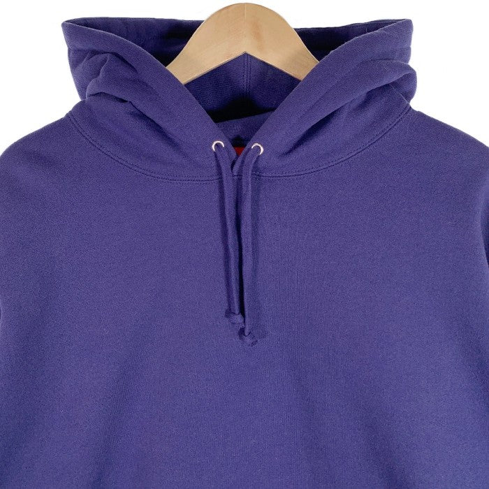 SUPREME シュプリーム 23AW Satin Applique Sweatshirts サテンアップリケ プルオーバースウェットパーカー ウォッシュネイビー Size XL