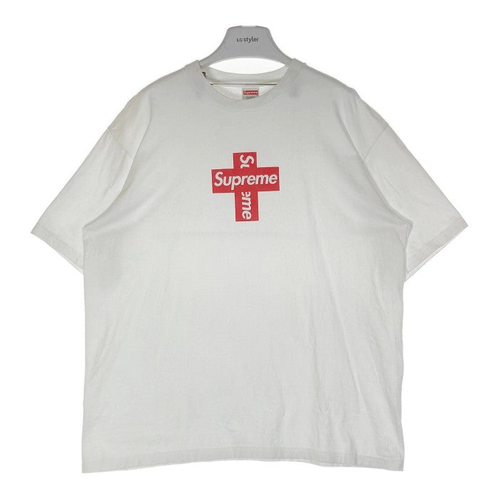 新品 20AW シュプリーム クロス ボックス ロゴ Tシャツ ホワイト XLメンズ