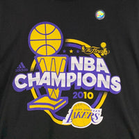 adidas アディダス LAKERS レイカーズ 2010 NBA FINALS CHAMPIONS プリント Tシャツ ブラック デッドストック Size M 福生店