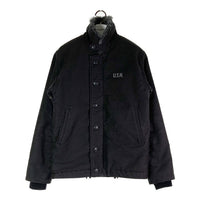 YMCLKY ワイエムシーエルケーワイ N-1・NAVY DEPARTMENT・CONTRACT NXsx 15122 40s復刻 ジャングルクロス 裏ボア USN 米海軍デッキジャケット ブラック sizeM 瑞穂店