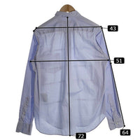 COMME des GARCONS HOMME コムデギャルソンオム 17SS コットン 切替 長袖シャツ ホワイト ブルー HS-B009 Size M 福生店