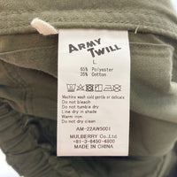 ARMY TWILL アーミーツイル Over Pants プレーン オーバーパンツ AW-22AW5001 カーキ sizeL 瑞穂店