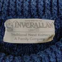 INVERALLAN インバーアラン 1A ケーブルニット クルーネックセーター インディゴ Size 36 相当 福生店