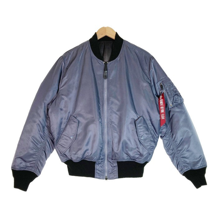 ALPHA INDUSTRIES アルファインダストリーズ TA0411-9007 ジャケット リバーシブル ブルー AirForce柄 sizeM  瑞穂店