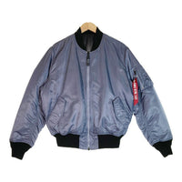 ALPHA INDUSTRIES アルファインダストリーズ TA0411-9007 ジャケット リバーシブル ブルー AirForce柄 sizeM 瑞穂店