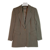 GIORGIO ARMANI ジョルジオアルマーニ ロングジャケット グレー×ベージュ size46 瑞穂店