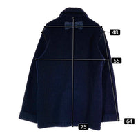 BLUE BLUE ブルーブルー ウール ローゲージ コート ネイビー size- 瑞穂店