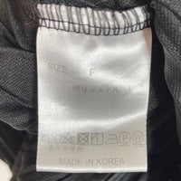 RANDEBOO ランデブー ワンピース 半袖 プリーツ ライン ブラック sizeF 瑞穂店