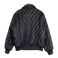 SUPREME シュプリーム 18AW Quilted Studded Leather Jacket キルト スタッズ レザージャケット 中綿 ブラック Size S 福生店