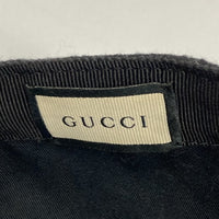 GUCCI グッチ GGロゴ刺繍 シェリーライン ウール ベースボール キャップ ブラック sizeS 瑞穂店
