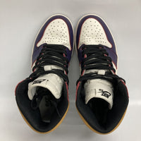 NIKE ナイキ SB AIR JORDAN 1 RETRO HIGH OG DEFIANT LAKERS CD6578-507 ホワイト×パープル×イエロー size26.5cm 瑞穂店