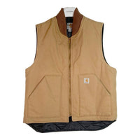 Carhartt カーハート ダック地ベスト 中綿 内側キルティング ベージュ sizeL 瑞穂店