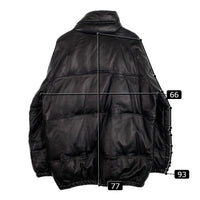 STUSSY ステューシー ラムレザー ダウンジャケット ブラック Size XL 福生店