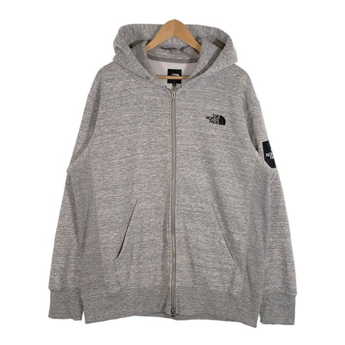 THE NORTH FACE ノースフェイス Square Logo FullZip スクエアロゴ フルジップ スウェットパーカー グレー  NT62038 Size XL 福生店