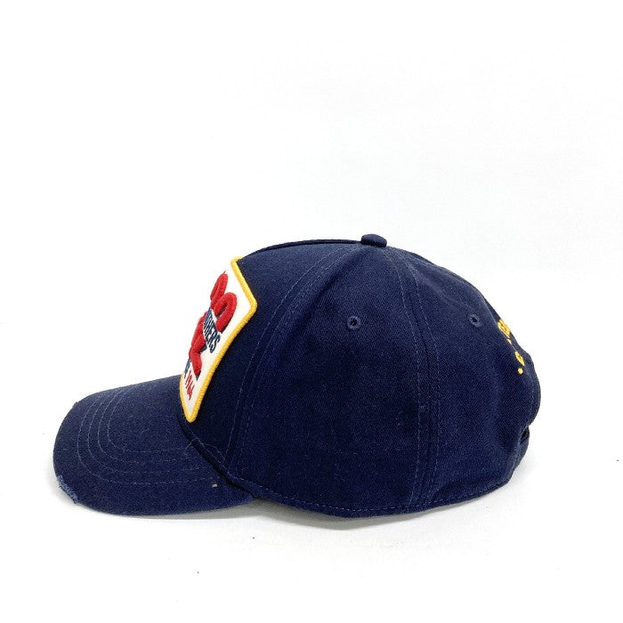 DSQUARED2 ディースクエアード BASEBALL CAP 刺繍 ベースボールキャップ S82BC0196/SJ08C00001SS19  ネイビー 瑞穂店