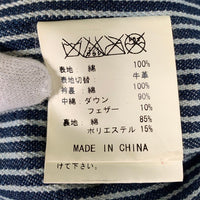SUGAR CANE シュガーケーン レザーヨーク デニムダウンベスト インディゴ Size S 福生店