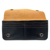 AT LAST&CO アットラスト Wallet ウォレット 札入れ 小銭入れ ホースハイド ブラック チェーン欠品 福生店